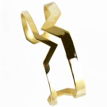 Manchette Géométrique Or