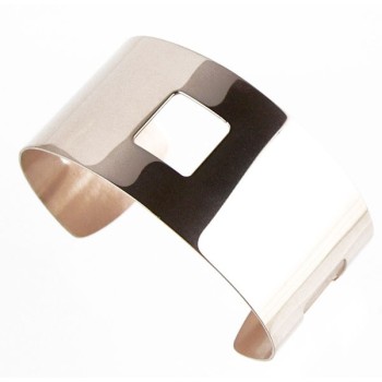 Manchette Design plaque or rose