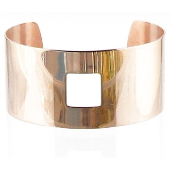 Rose gold-plated cuff bracelet