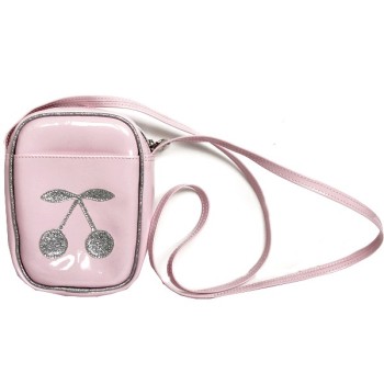 Anne-Charlotte Goutal vinyl bag with a cherry motif