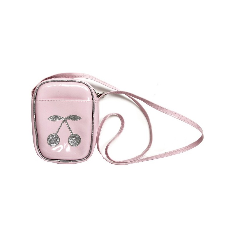 Anne-Charlotte Goutal vinyl bag with a cherry motif