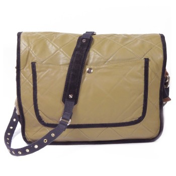 Sonia Rykiel - Besace en cuir matelassé de dos