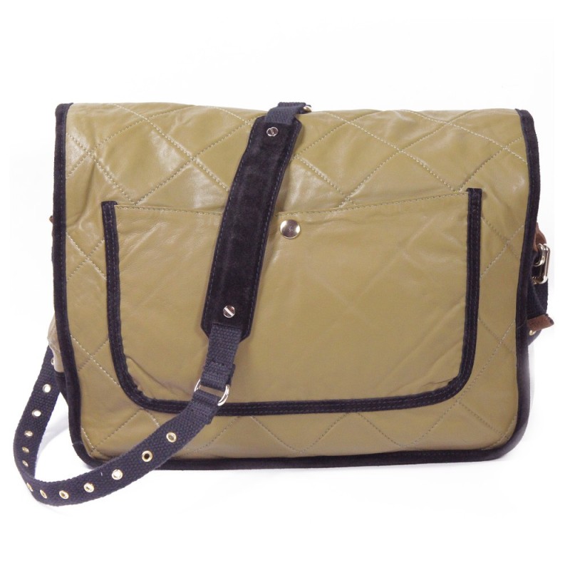 Sonia Rykiel - Besace en cuir matelassé de dos