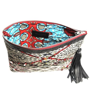 Pochette Saint-Germain noire et rouge 