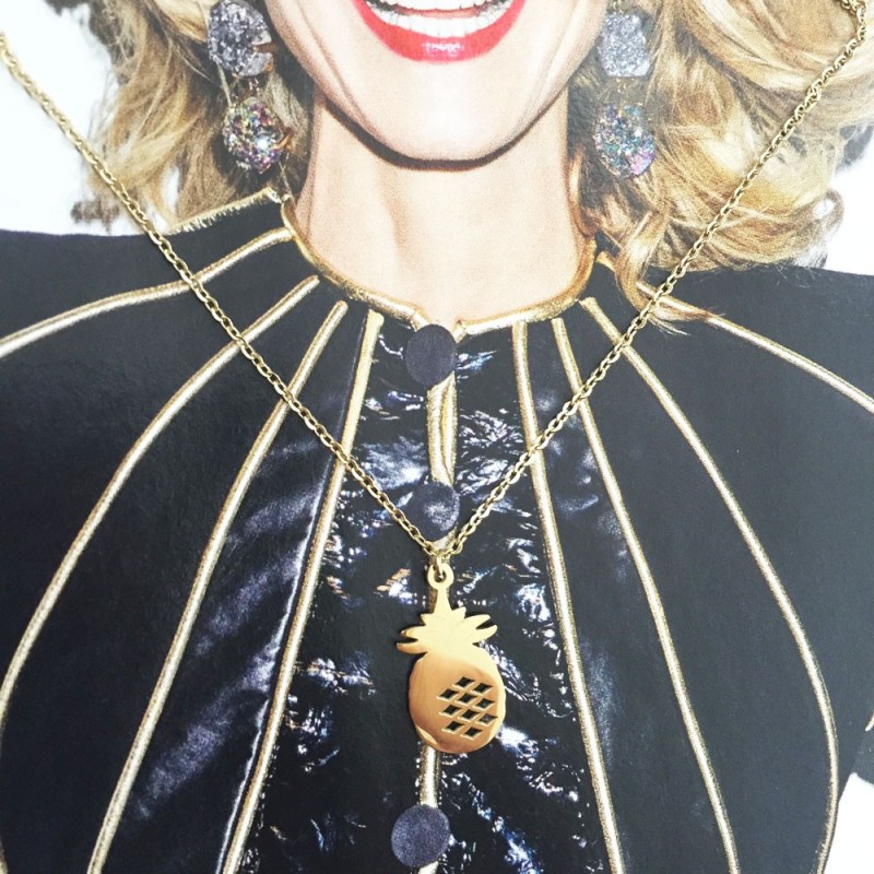 Gold-plated Pineapple Necklace