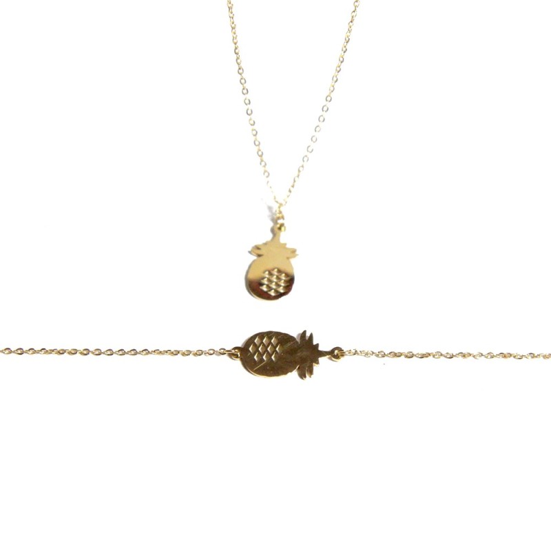 Collier Ananas or