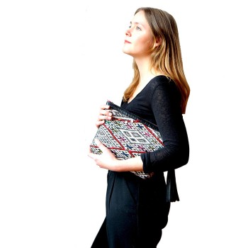 Pochette Saint-Germain noire et rouge 