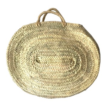 Oval straw basket