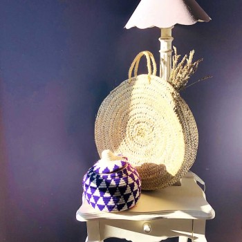 panier de plage rond