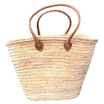 beach market straw palm french basket