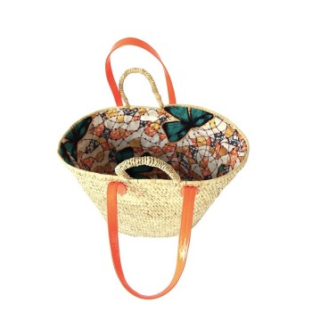 Orange Straw basket