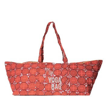 Sac tapis de Yoga coton Wax Rouge