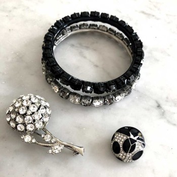 vintage flower brooch by Sonia Rykiel