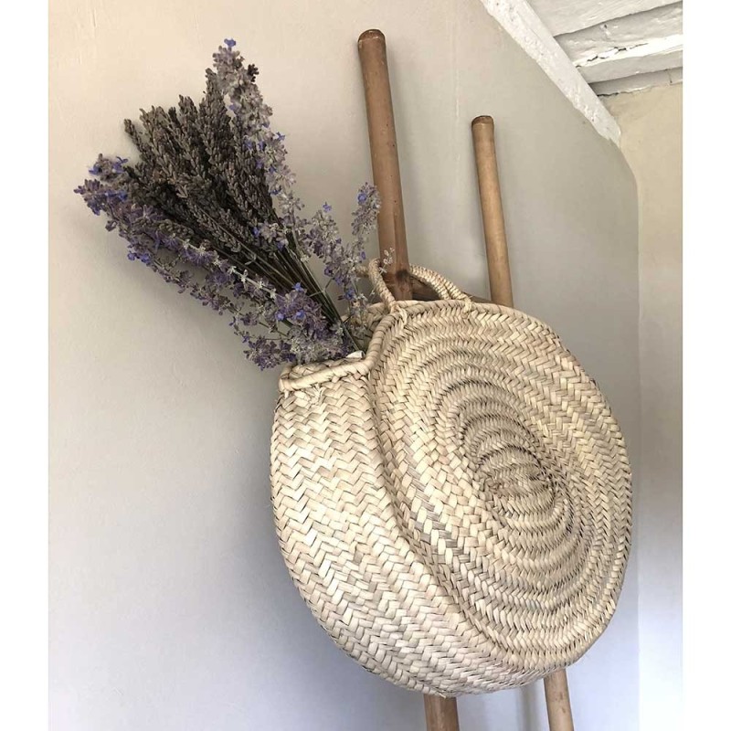 panier ovale tresse naturel