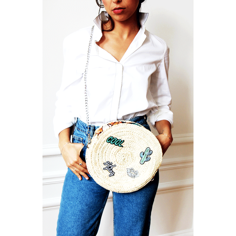 sac rond ecusson girl gang maud fourier