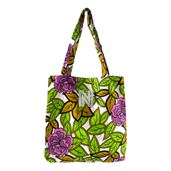 tote bag coton wax monogram de Maud Fourier