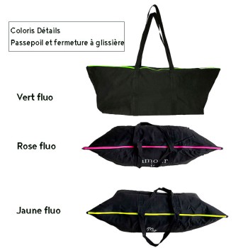 Elongated black glitter bag for yoga mat