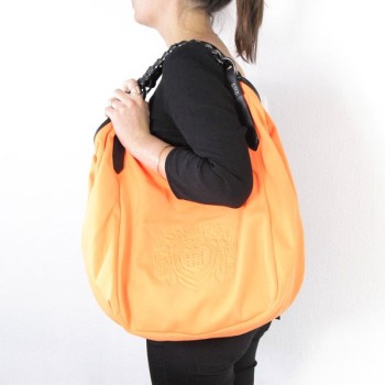 Givenchy tote bag in neon pink worn