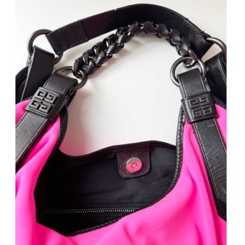 Givenchy tote bag in neon pink microfiber