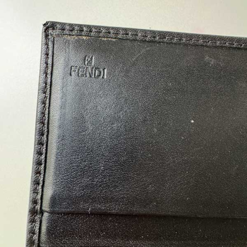 Fendi Vintage Brown Monogram Canvas Wallet