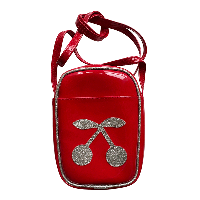 Anne Charlotte Goutal Mini sac cerises rouge