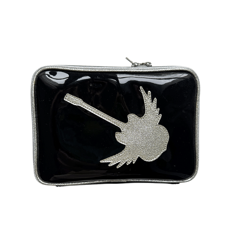 Protège mini iPad Guitare noir argent Anne-Charlotte Goutal