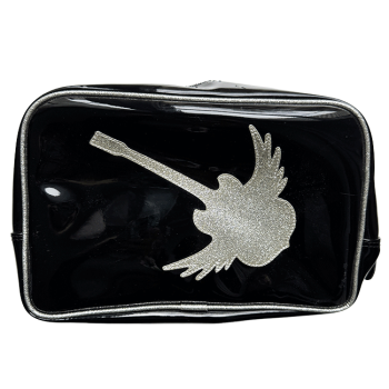 Anne-Charlotte Goutal - Black and silver vinyl guitar toiletries bag