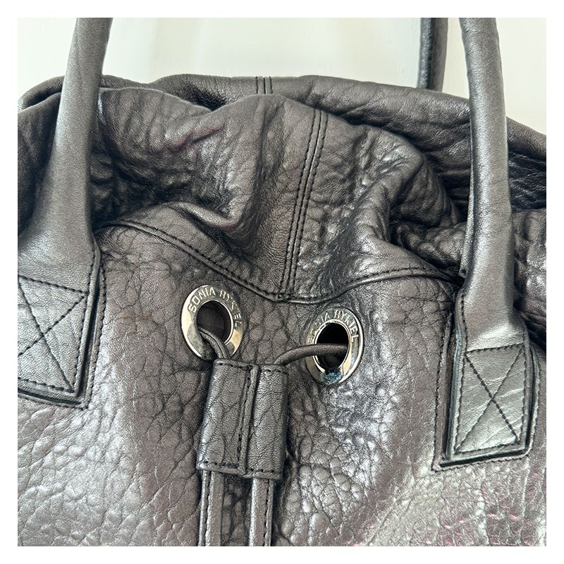 Sonia Rykiel - Sac New Margot cui métallisé gris detail
