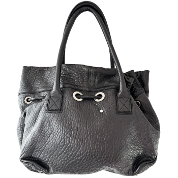 Sonia Rykiel New Margot bag in metallic anthracite leather – iconic luxury vintage handbag