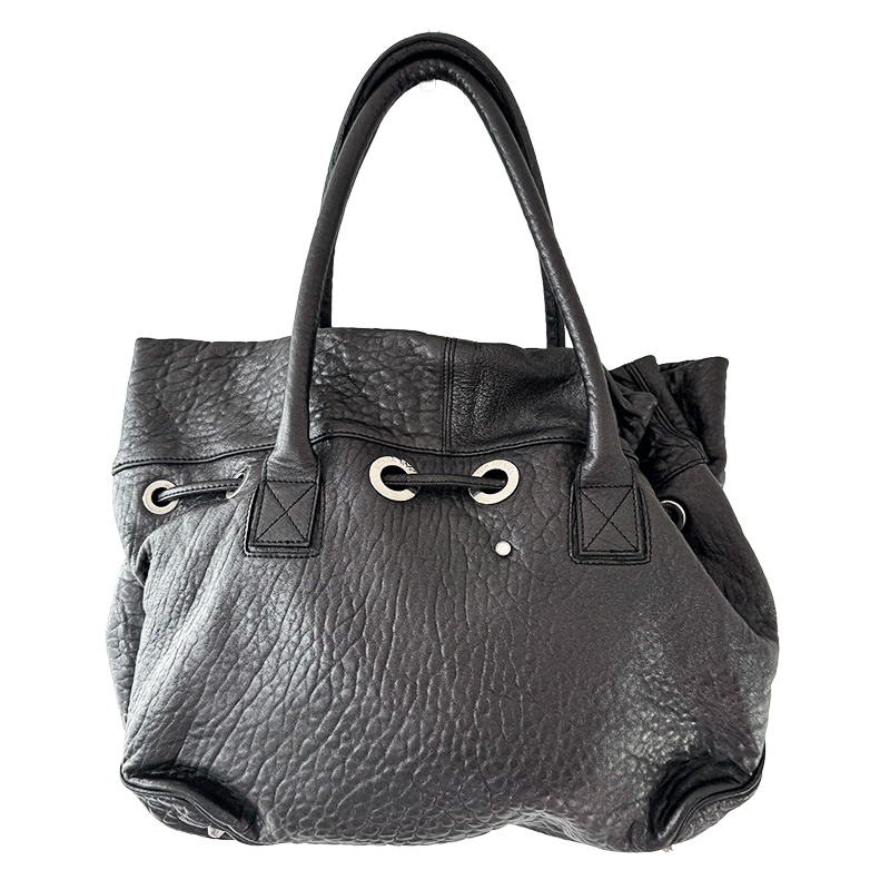 Sonia Rykiel - Sac New Margot cuir métallisé gris de dos
