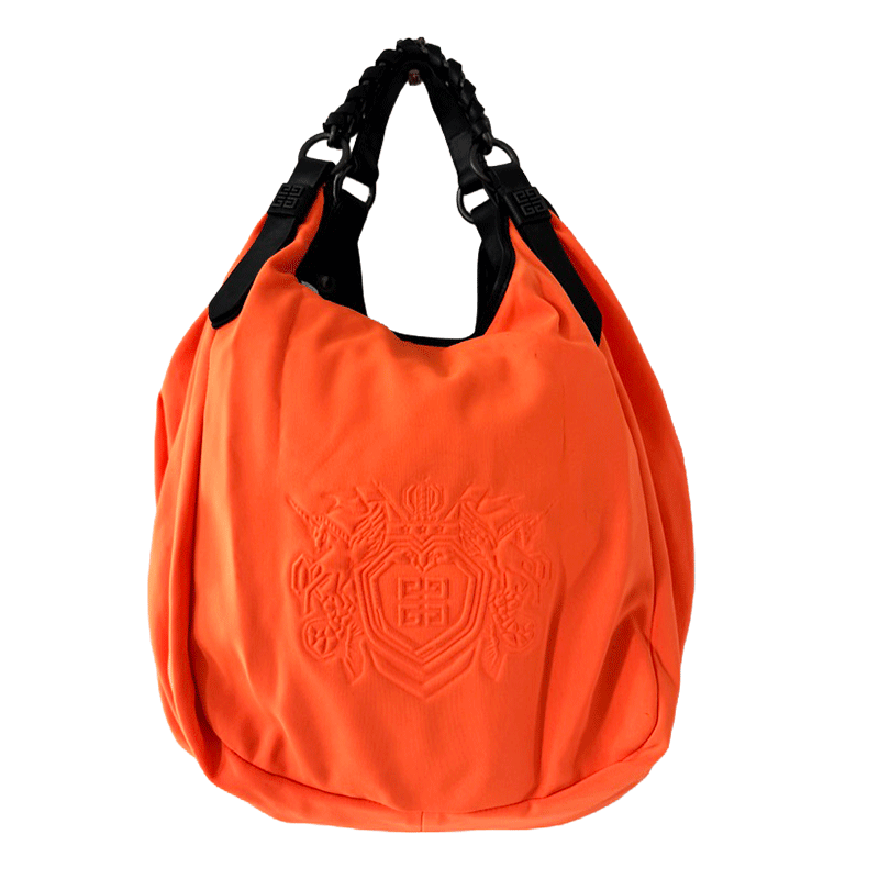 Sac Givenchy microfibre orange vintage