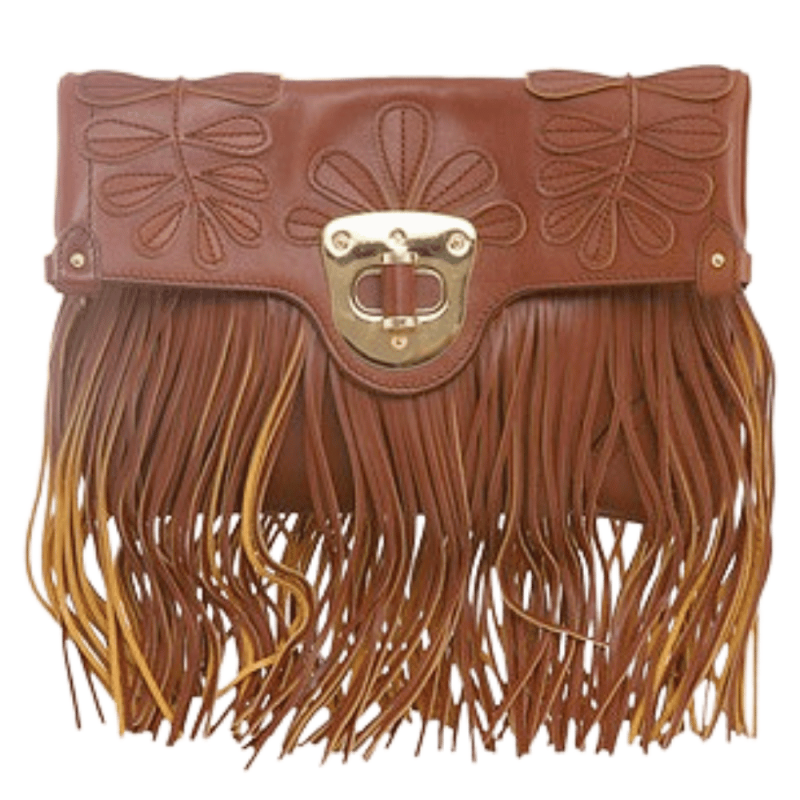 pochette vintage cuir alexander mc queen