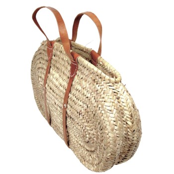 Flat urban straw basket