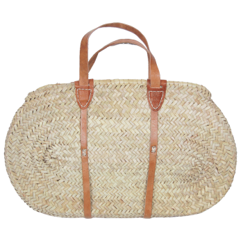 Flat urban straw basket