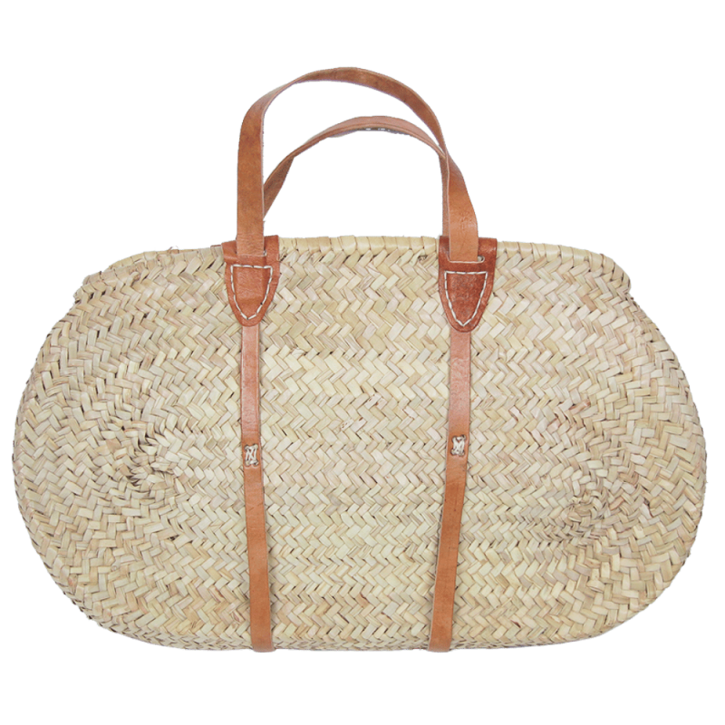 Panier de Plage en feuilles de palmier doum