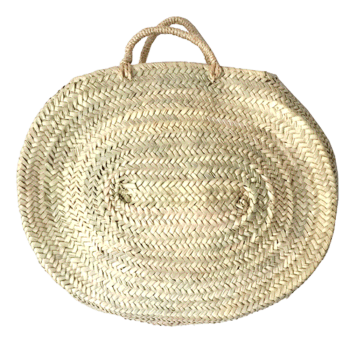 panier ovale tresse naturel