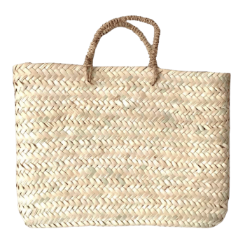 Mini Panier en feuilles de palmier tressées naturelles