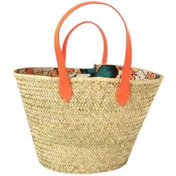 Orange Straw basket