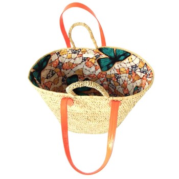 Orange Straw basket