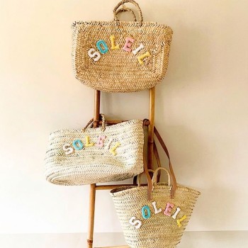 Panier de plage brodé Beach Club