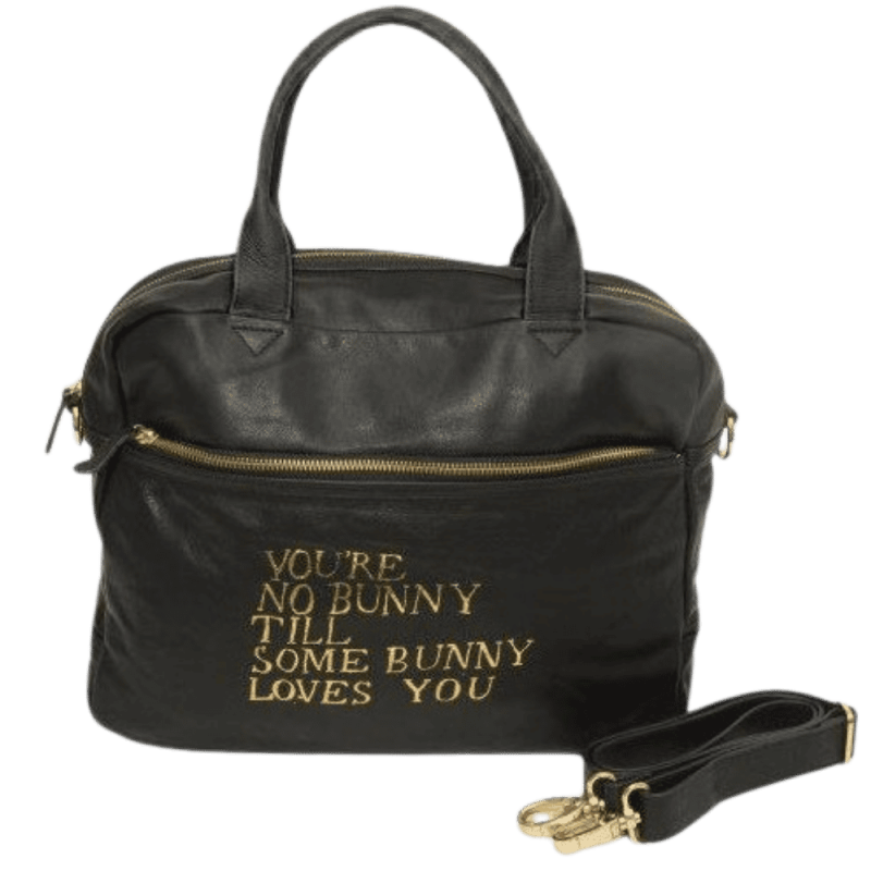 Sac à main Bunny noir Paris House en cuir