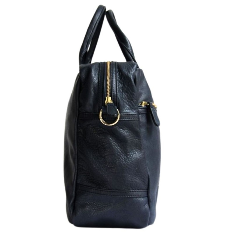 Sac à main noir en cuir souple Paris House