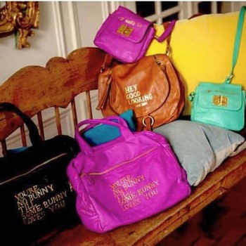 Sac à main fuchsia en cuir souple Paris House