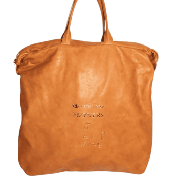 Cabas cuir Camel