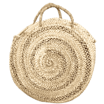 Panier rond tressé façon...