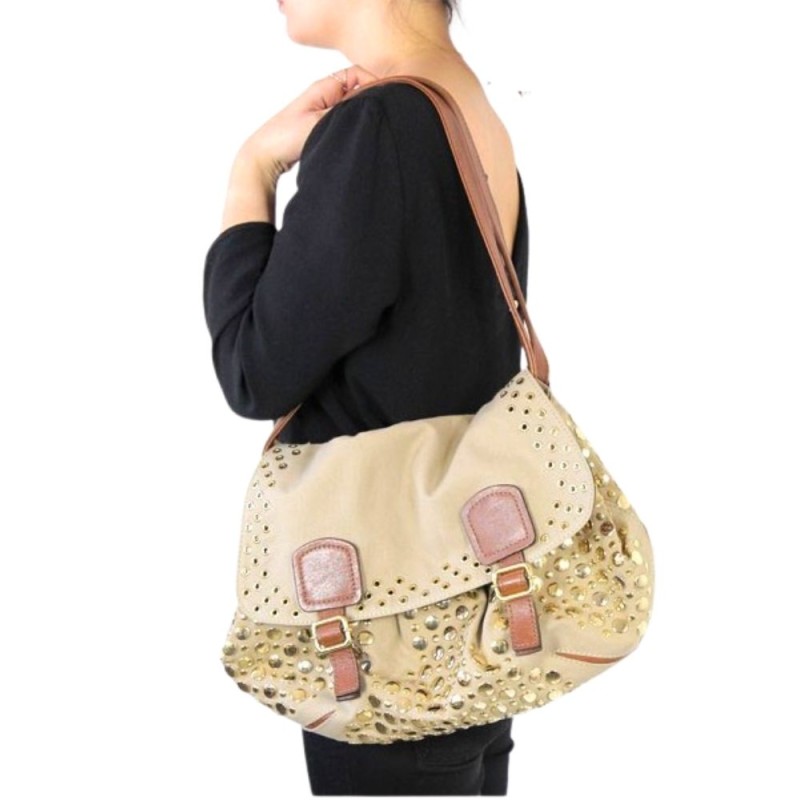 Sonia Rykiel vintage bag with gold studs