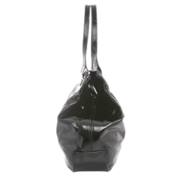 Alexander McQueen cacas cuir verni noir