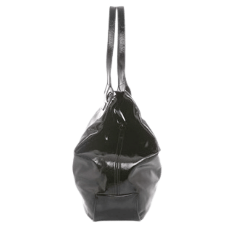 Alexander McQueen cacas cuir verni noir