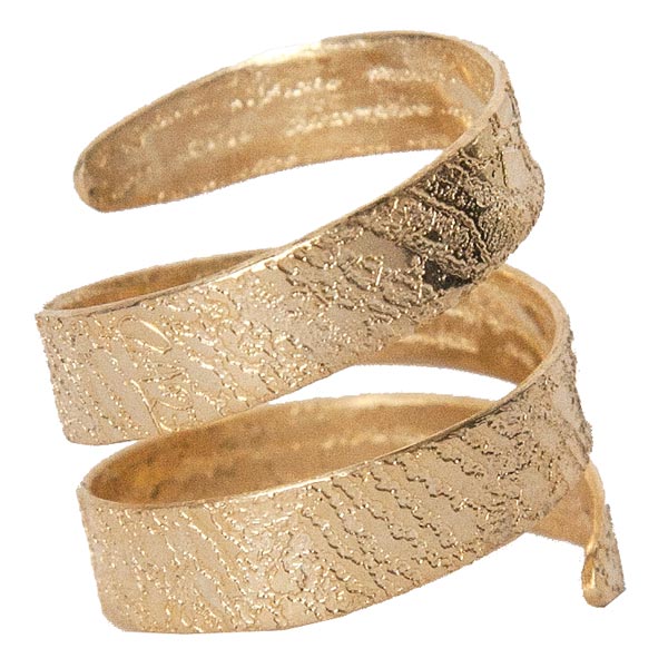 La bague torsade Lou de Clara Jasmine en or pale