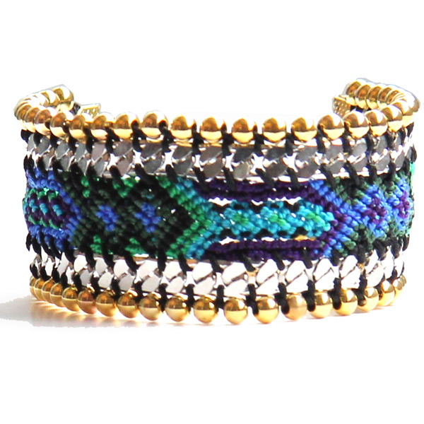 full art bracelet san diego bleu vert